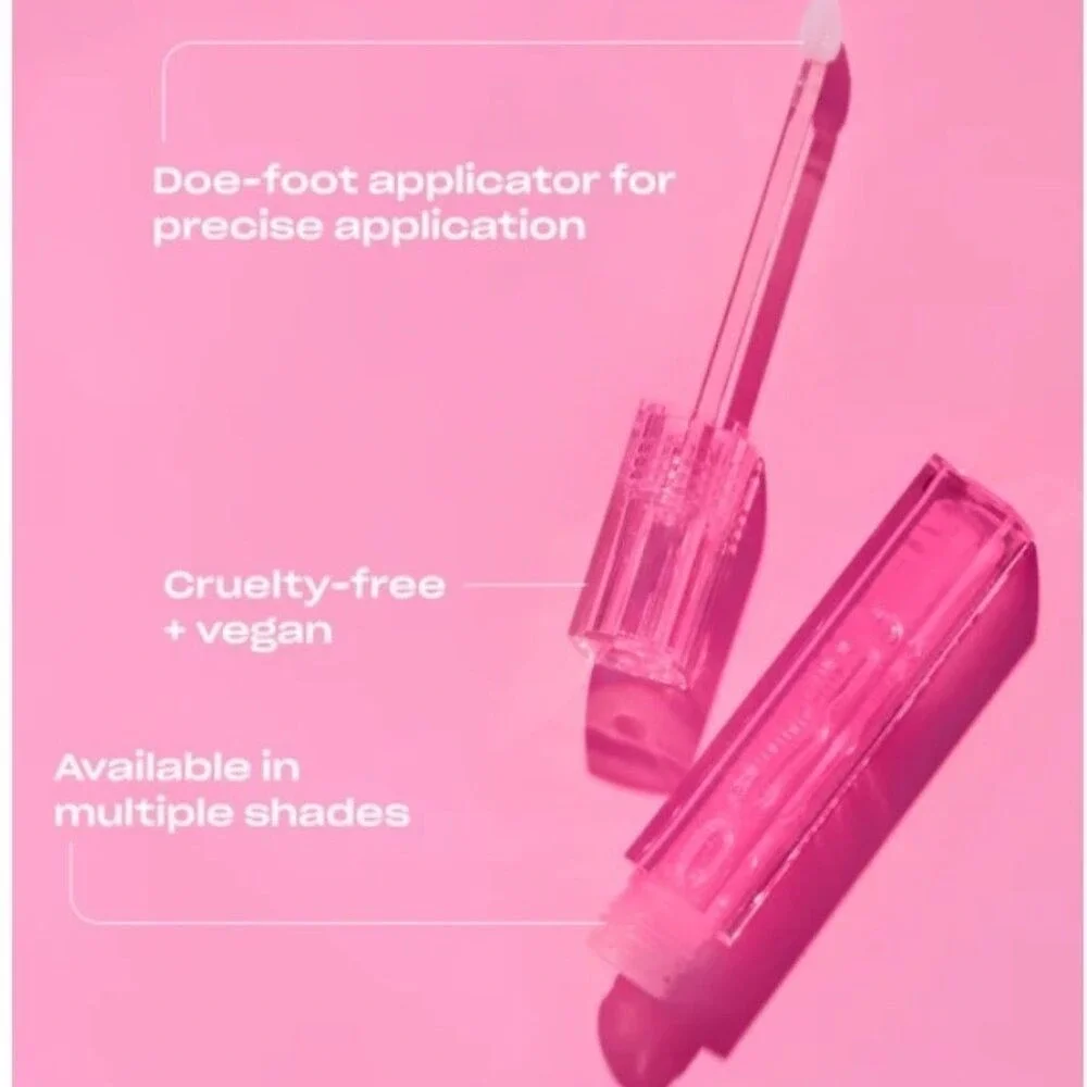 Babe Original Glow Plumping Lip Jelly Clear 0.14 oz NIB‎ Set of 2